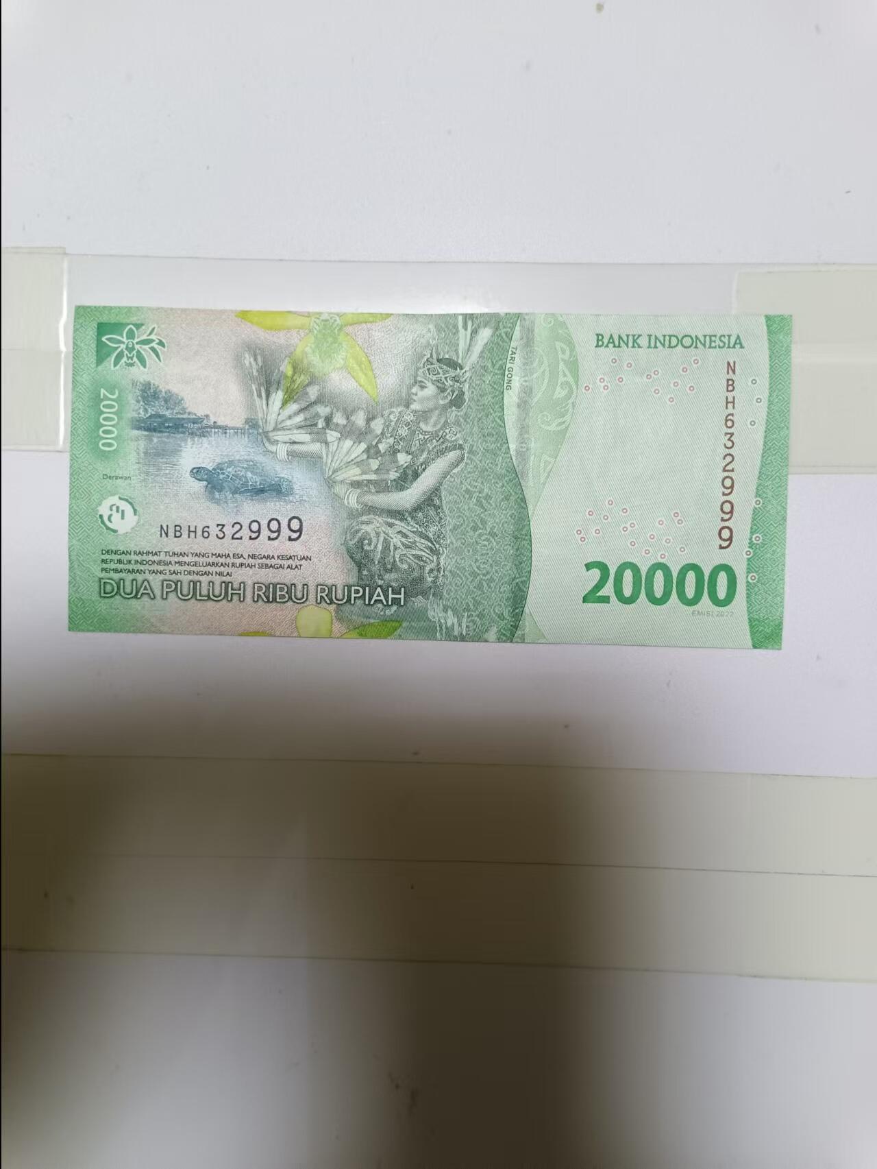 【20241006】非全新纸币第173场 印度尼西亚20000卢比