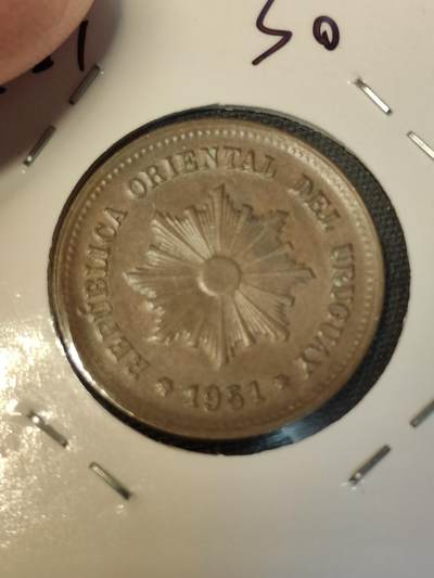 2024年第八场外国好品散币(免佣金) - 乌拉圭🇺🇾1951年5分(极美品)