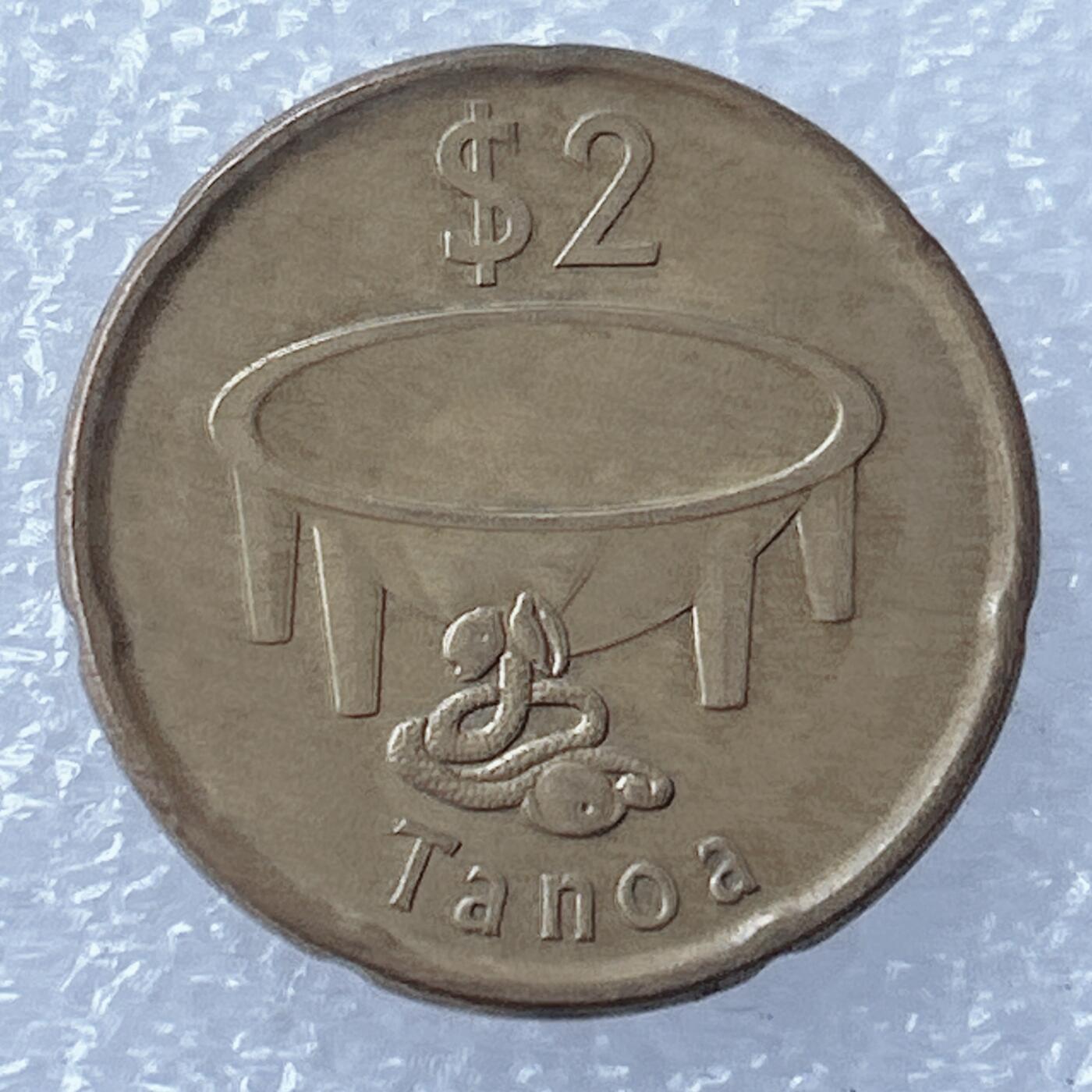 海外回流1元起拍小铺 各国钱币散币场 第17期 斐济2014年2元 好品