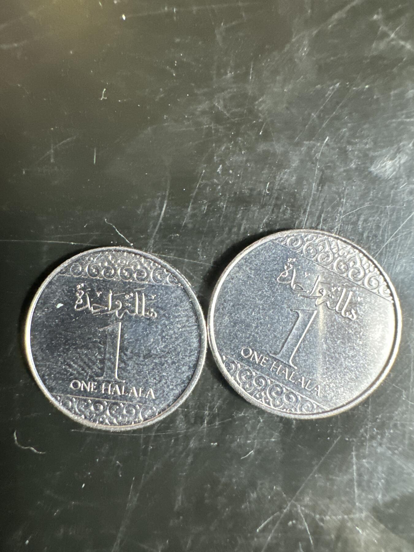 大家国庆快乐～今天还是一天发货哟～ 沙特阿拉伯1halala（两枚）