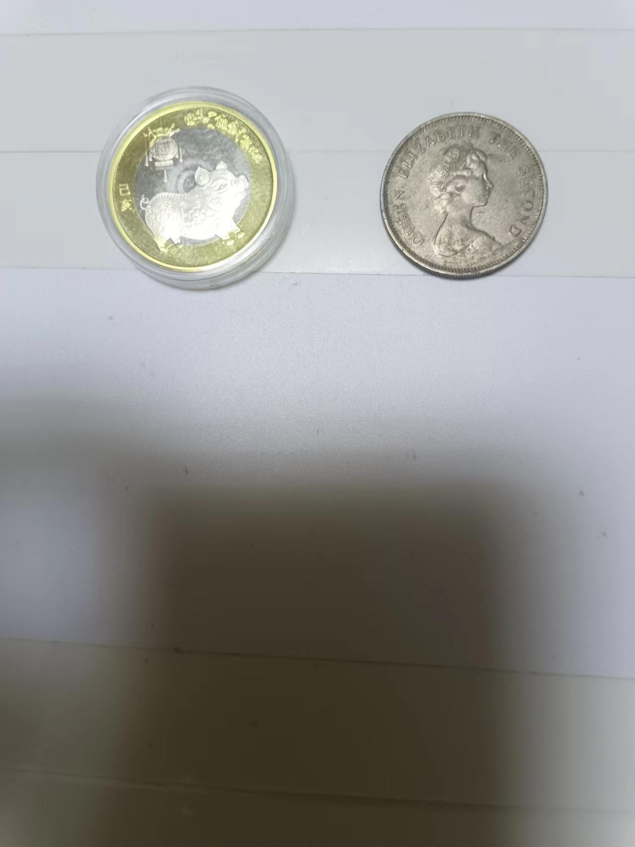 【20241008】非全新纸币第175场 猪年纪念币10元和香港硬币
