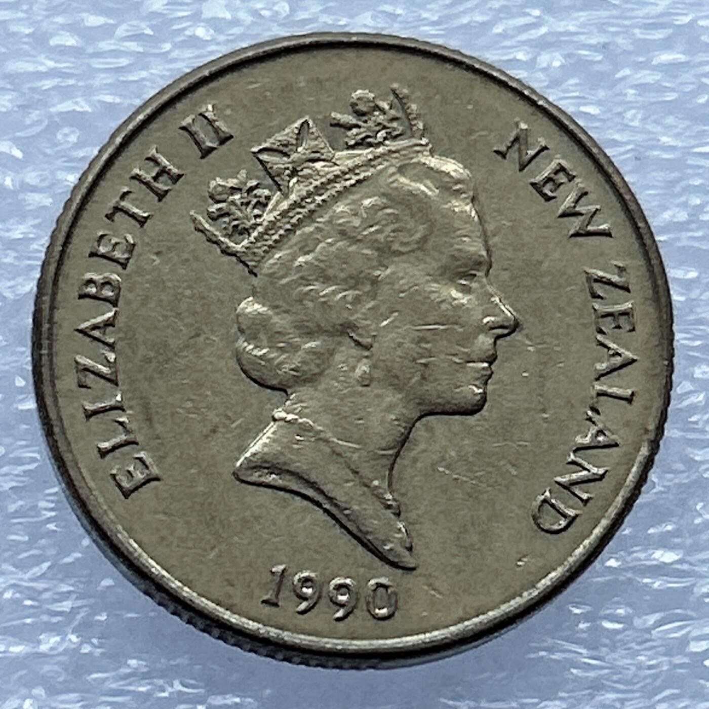 海外回流1元起拍小铺 各国钱币散币场 第17期 新西兰1990年1元几维鸟 好品