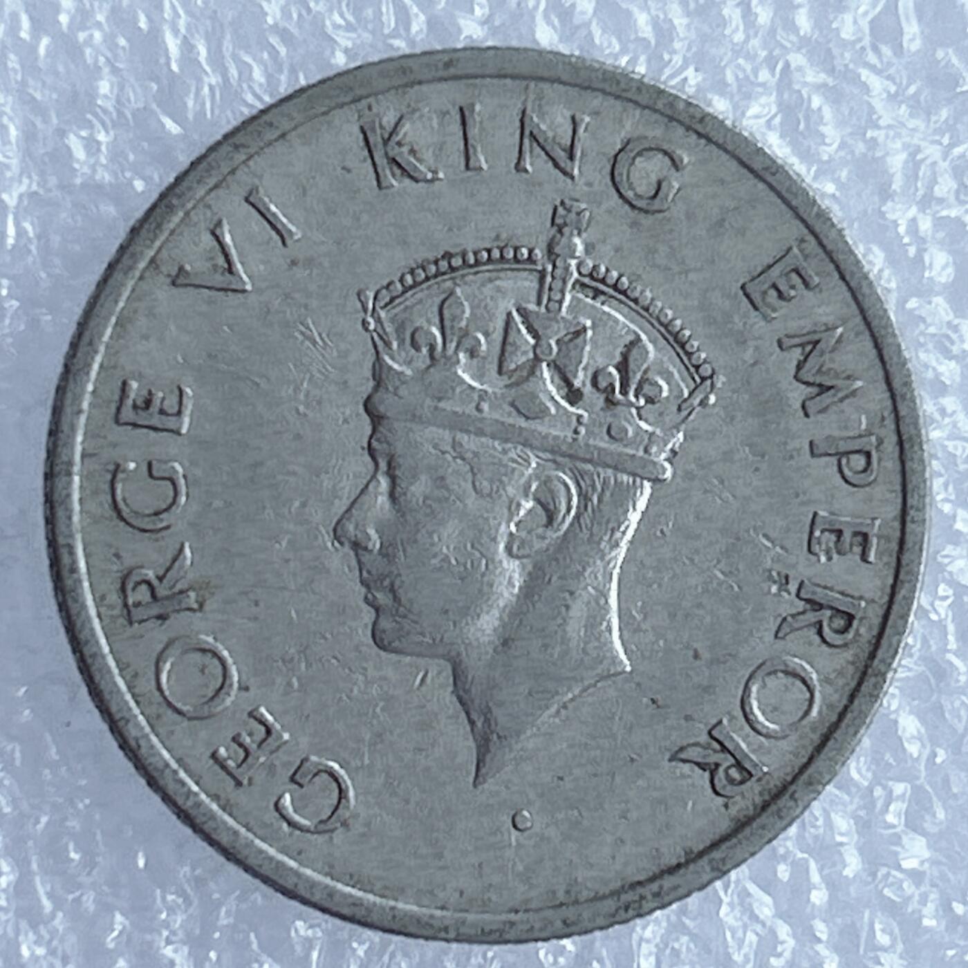 海外回流1元起拍小铺 各国钱币散币场 第17期 英属印度1946年半卢比