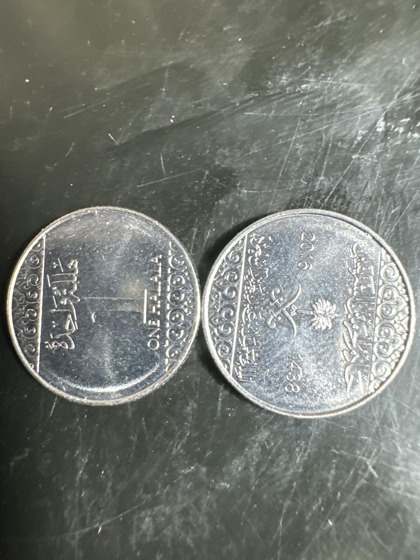 大家国庆快乐～今天还是一天发货哟～ 沙特阿拉伯1halala（两枚）