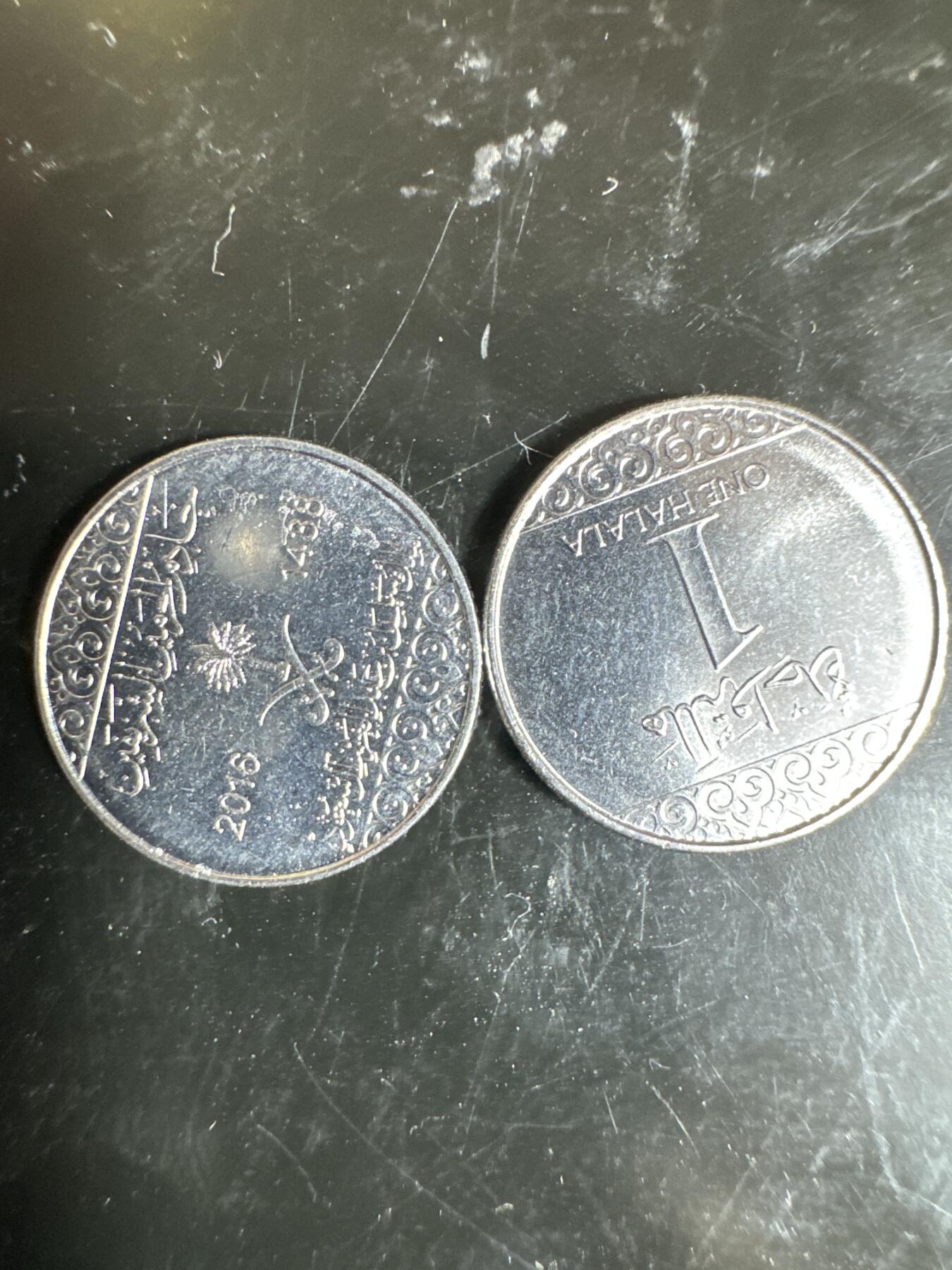 大家国庆快乐～今天还是一天发货哟～ 沙特阿拉伯1halala（两枚）