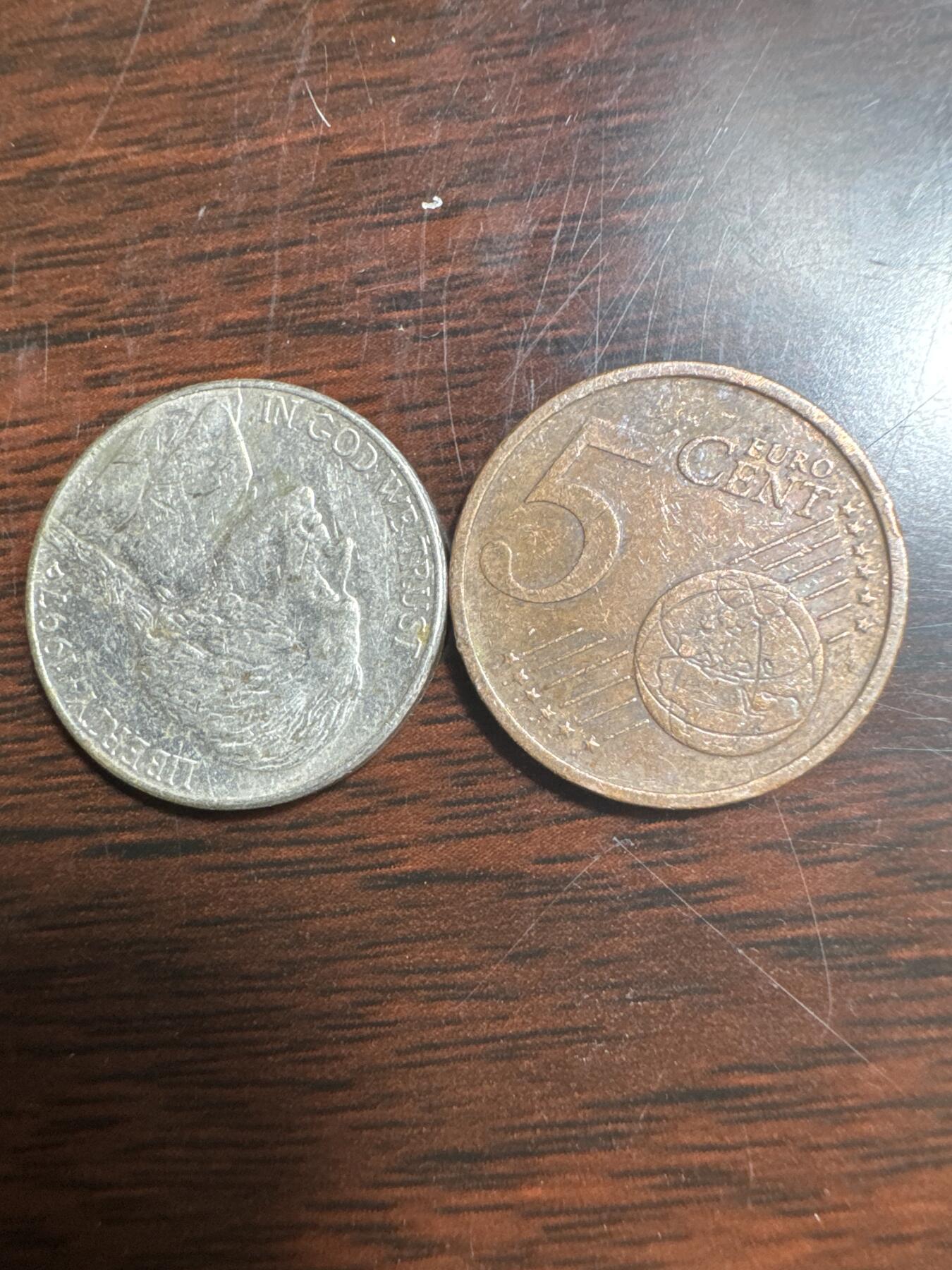 国庆大派送啦～照常发货呦～ 外国钱币（两枚）