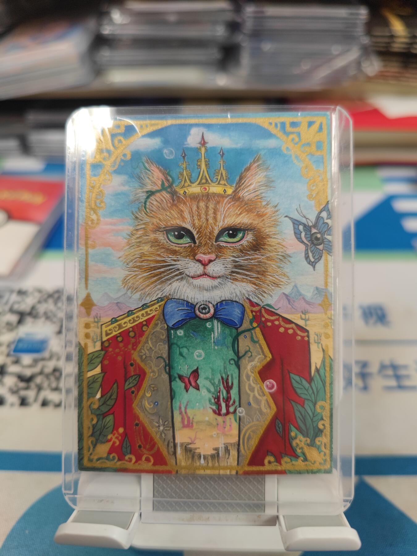 妖精的尾巴卡牌拍卖《手绘卡专场》第二十九期(收拍品) 手绘卡-（原创）国王猫-画师:祈愿