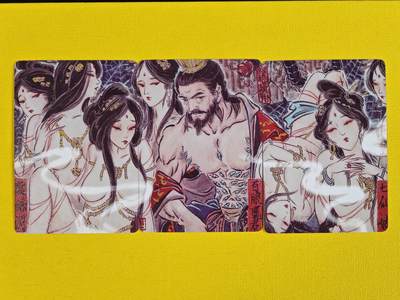 玩卡战线超级大甩拍第17期（好物、稀缺、镇册之宝） 燎原-彫仙绘盘丝洞+百眼魔君+七仙姑手绘普卡一组