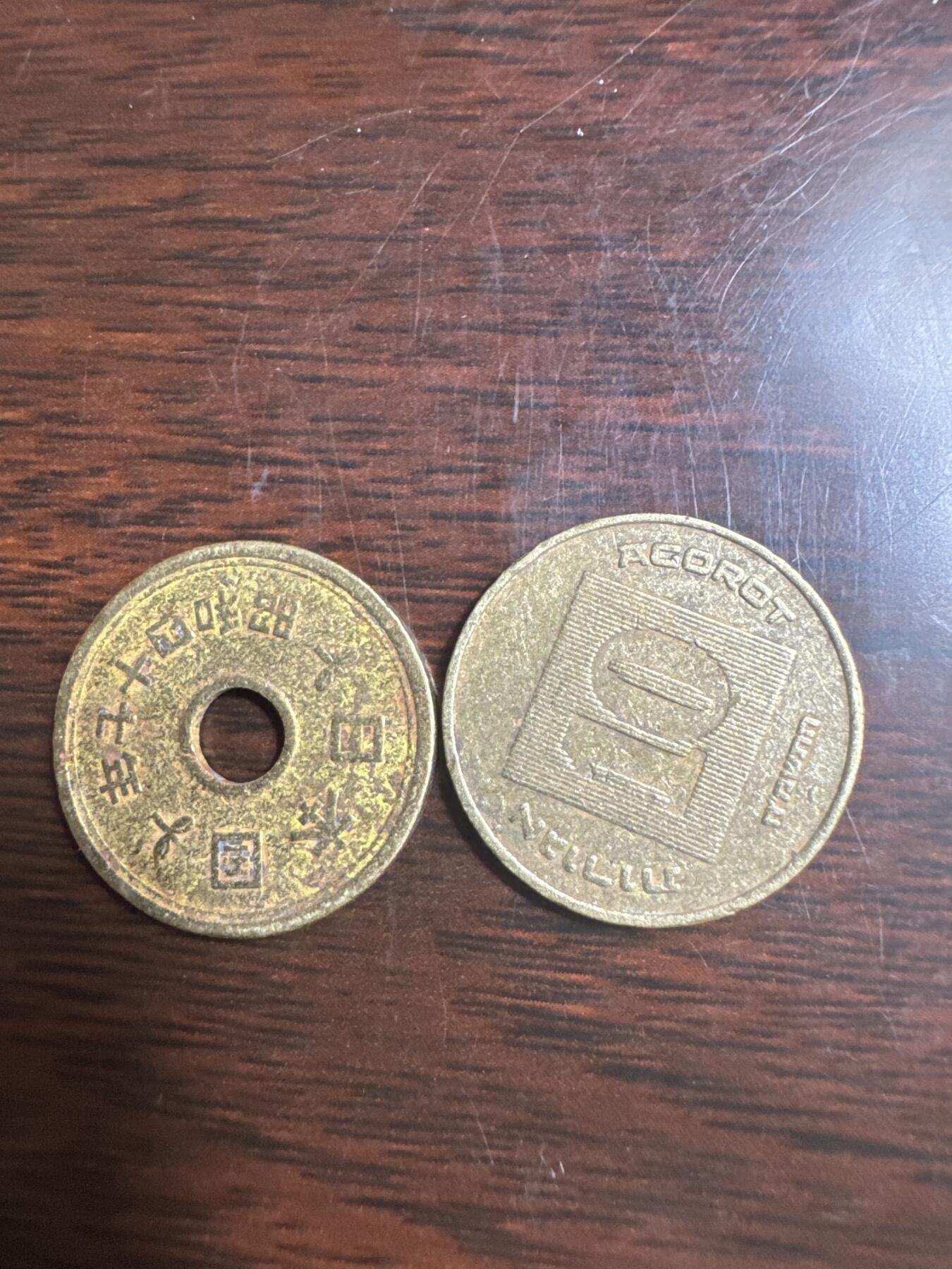 国庆大派送啦～照常发货呦～ 外国钱币（两枚）