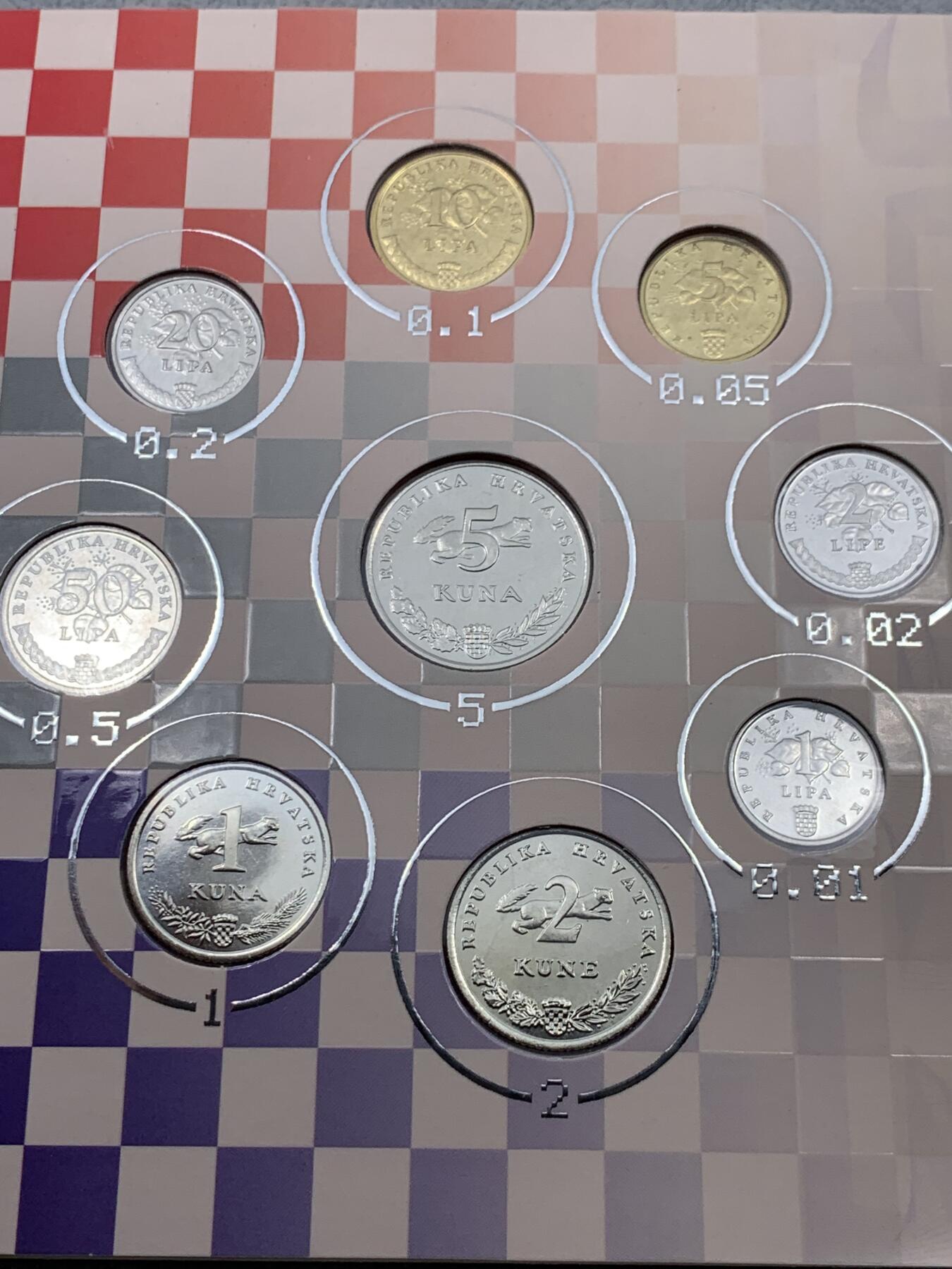 《竞宝斋》第315场 周日，周一，周二  3场连拍 （全场包邮） 克罗地亚2022年最后一套KUNA发行了两千套