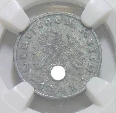 NGC AU 德国第三帝国1941年B版1芬尼 难得开卷原光 - NGC AU 德国第三帝国1941年B版1芬尼 难得开卷原光