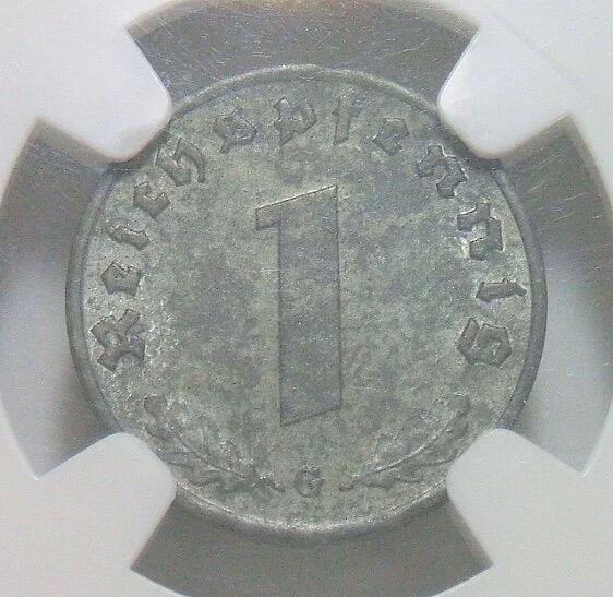 NGC MS61 德国第三帝国1941年G版1芬尼 难得开卷原光