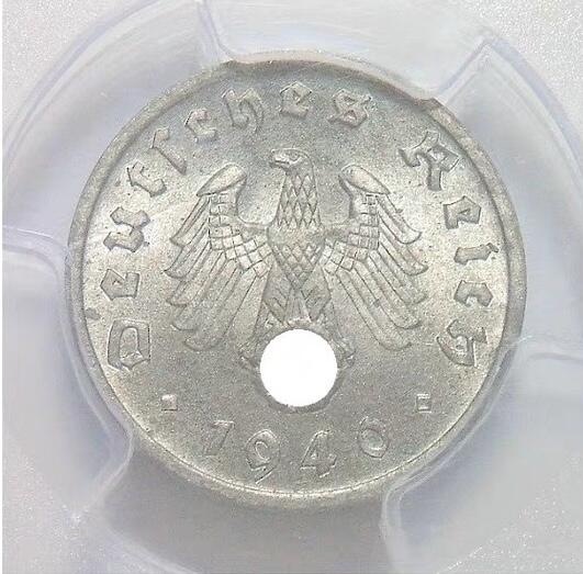 金盾PCGS MS64 德国第三帝国1940年F版1芬尼 难得开卷原光