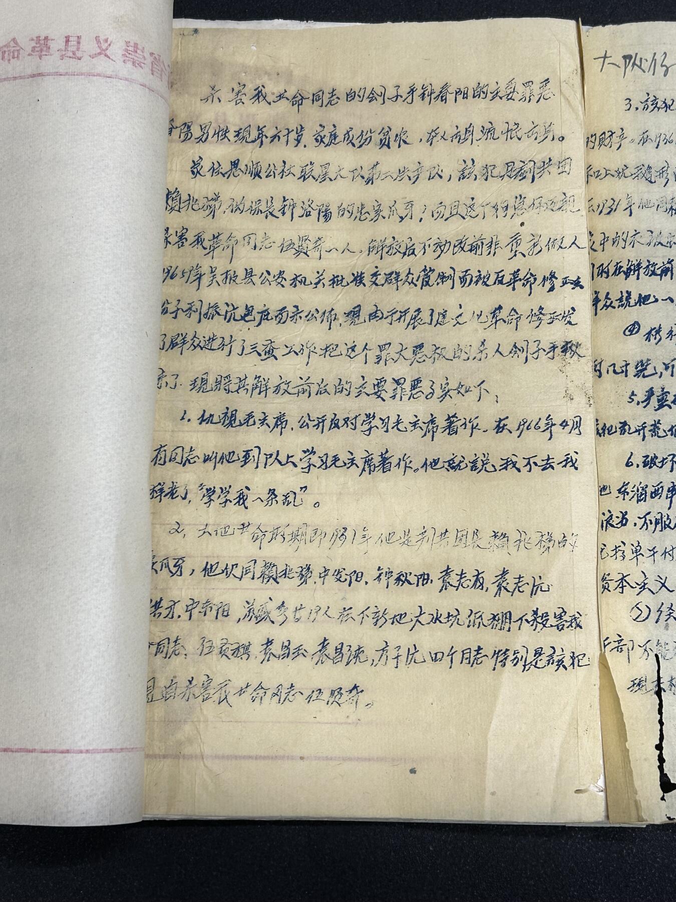 【已过50年作废档案·非违规】红色年代1966～1976 敌伪档案一大本 此人曾加入国民党反动派，做尽坏事，伙同反动派团长在1931年杀害红军战士以及抢劫红军军属烧毁他人房子，1936年拦路打劫，抗战时期抓壮丁，解放以后依旧不悔改多次作恶最终自我了断 包含大量文件，回忆录，内容丰富