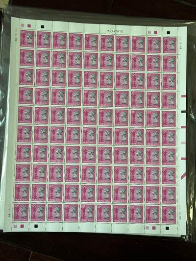 八十四场 - 香港整版超级大票邮票！100张！伊丽莎白女王头像！大涨品种！