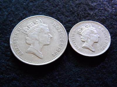 英国硬币 英国便士 英国硬币 英国便士