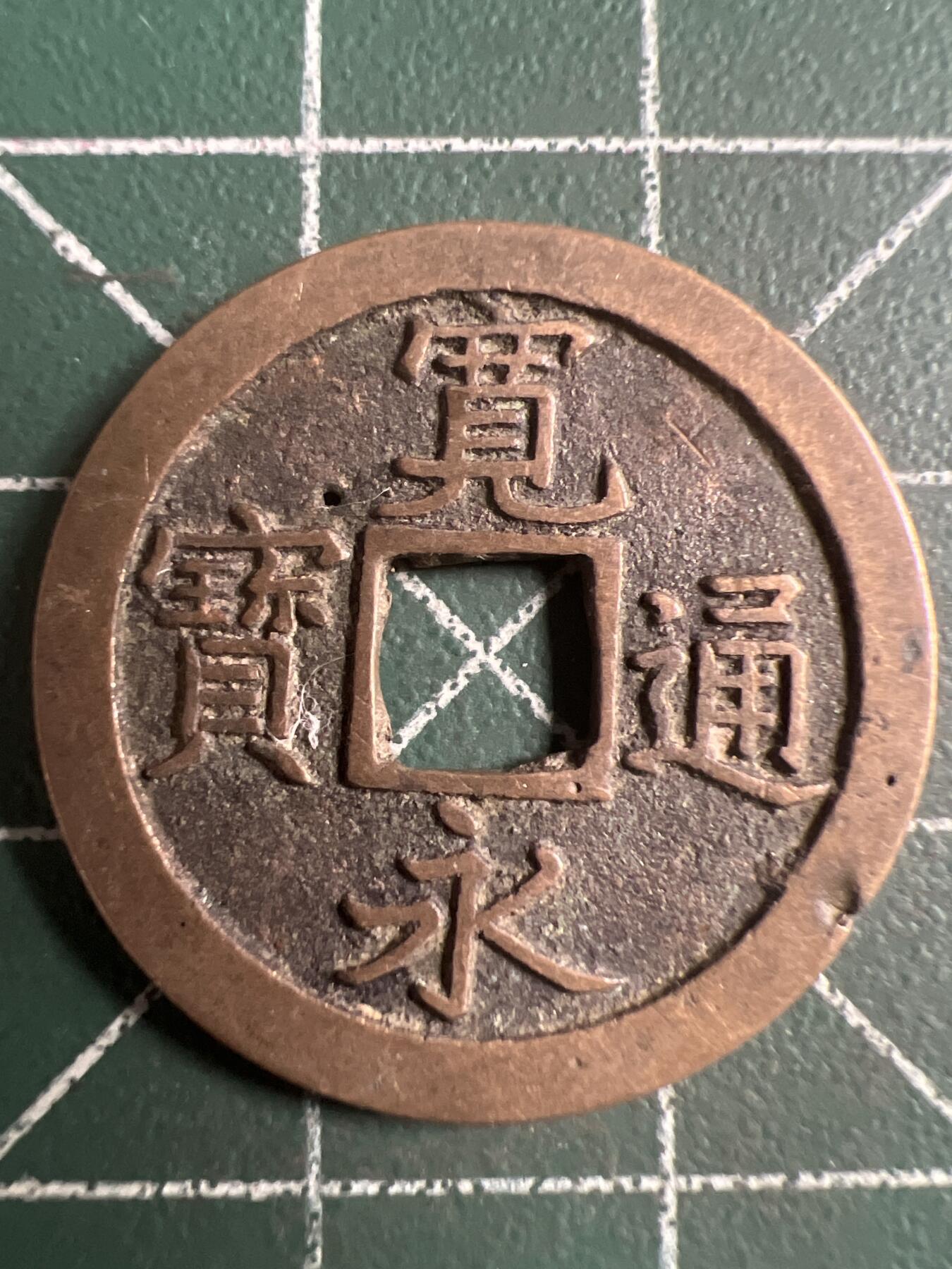 第724期 硬币专场 （无押金，捡漏，全场50包邮，偏远地区除外，接收代拍业务，本店十天发一次货） 宽永通宝 背字文