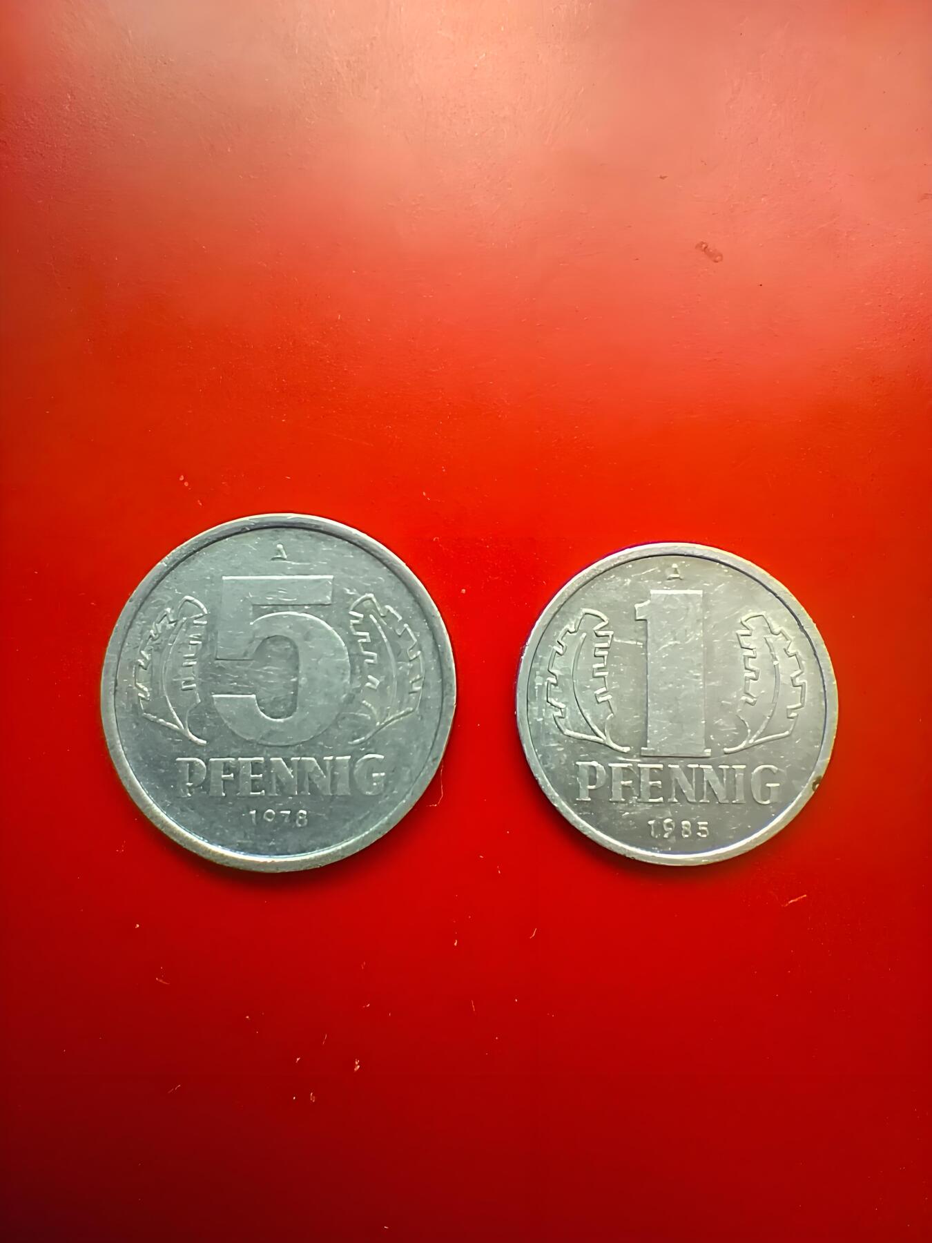 东德货币 硬币  德意志民主共和国