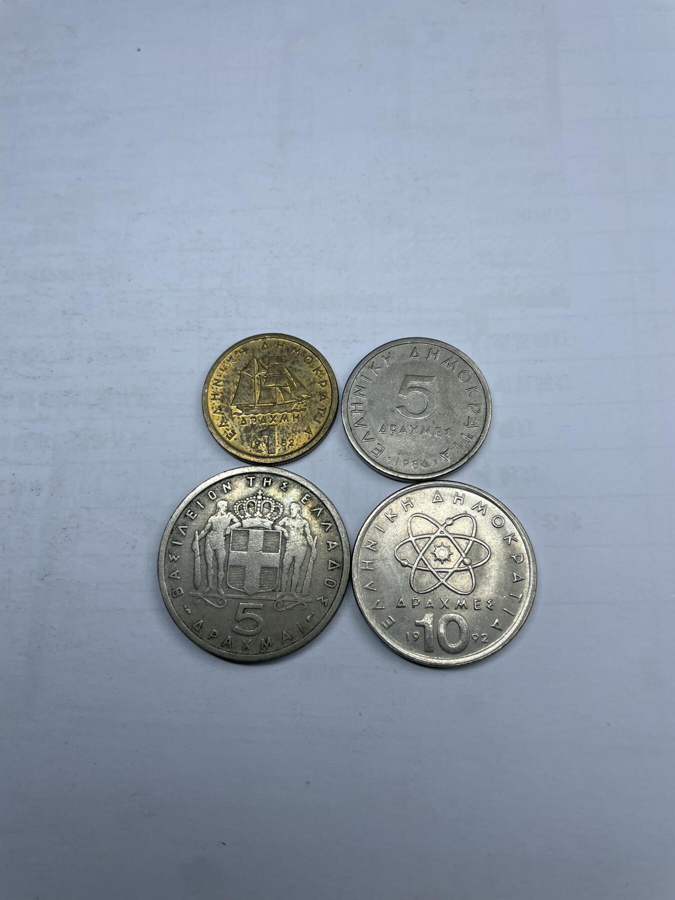 每日一拍，2024年集古藏今外币拍卖第十六期-第2场—（总第152拍），可以寄存60天，满160元包邮。 希腊四枚