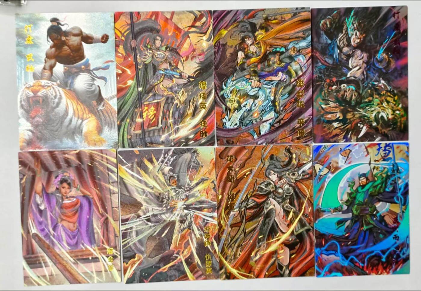 龍虎拍卖第VII场（固定周二晚上开拍，周六晚上9点结拍） 粗闪6张、彩闪2张  烽火梁山泊特卡