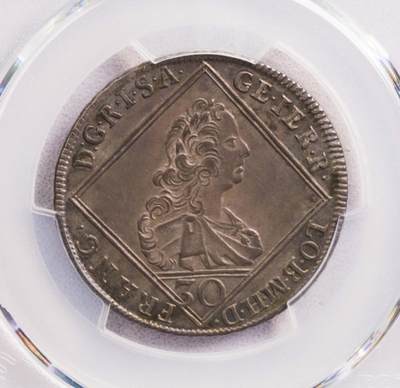 PCGS-AUD 1760奥地利弗朗茨30克鲁泽银币 原包浆老味道 - PCGS-AUD 1760奥地利弗朗茨30克鲁泽银币 原包浆老味道