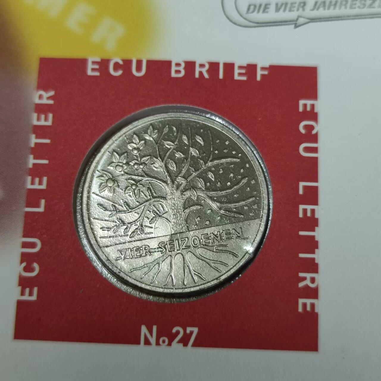 PCAI钱币11-01钱币专场 外国纪念邮封带币一枚