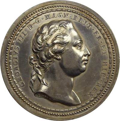 NGC MS61唯一记录1768年英国乔治三世像皇家艺术学院银制大奖章   经典系列   - NGC MS61唯一记录1768年英国乔治三世像皇家艺术学院银制大奖章   经典系列  