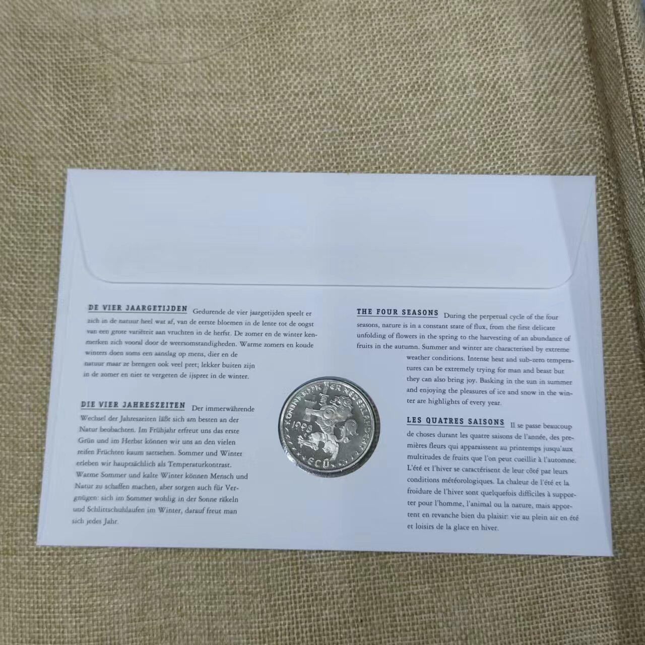 PCAI钱币11-01钱币专场 外国纪念邮封带币一枚