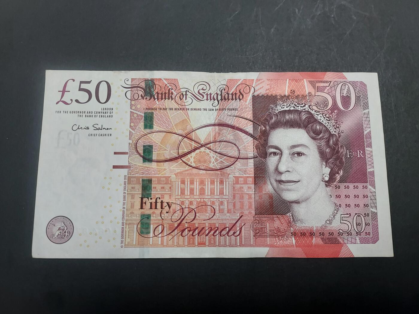 博彦收藏 6月4日 8点钱币专场 英国女皇50镑 85品