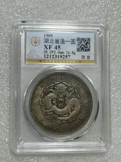 天下钱庄专场欢迎参拍 - 公博评级X45湖北宣统龙洋