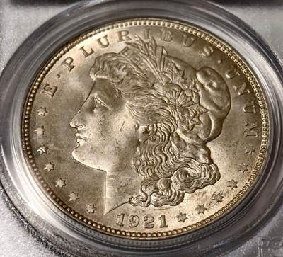 紫瑗钱币——第542期 节后发货 - 美国 1921年 摩根 大头妹 1美元 银币 PCGS MS65 老盒