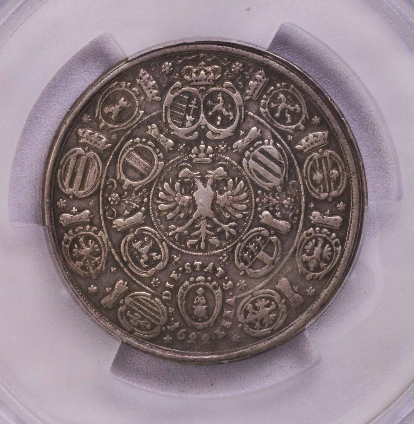 PCGS-XF45 1622神罗斐迪南二世2-1/4泰勒 唯一冠军大规格