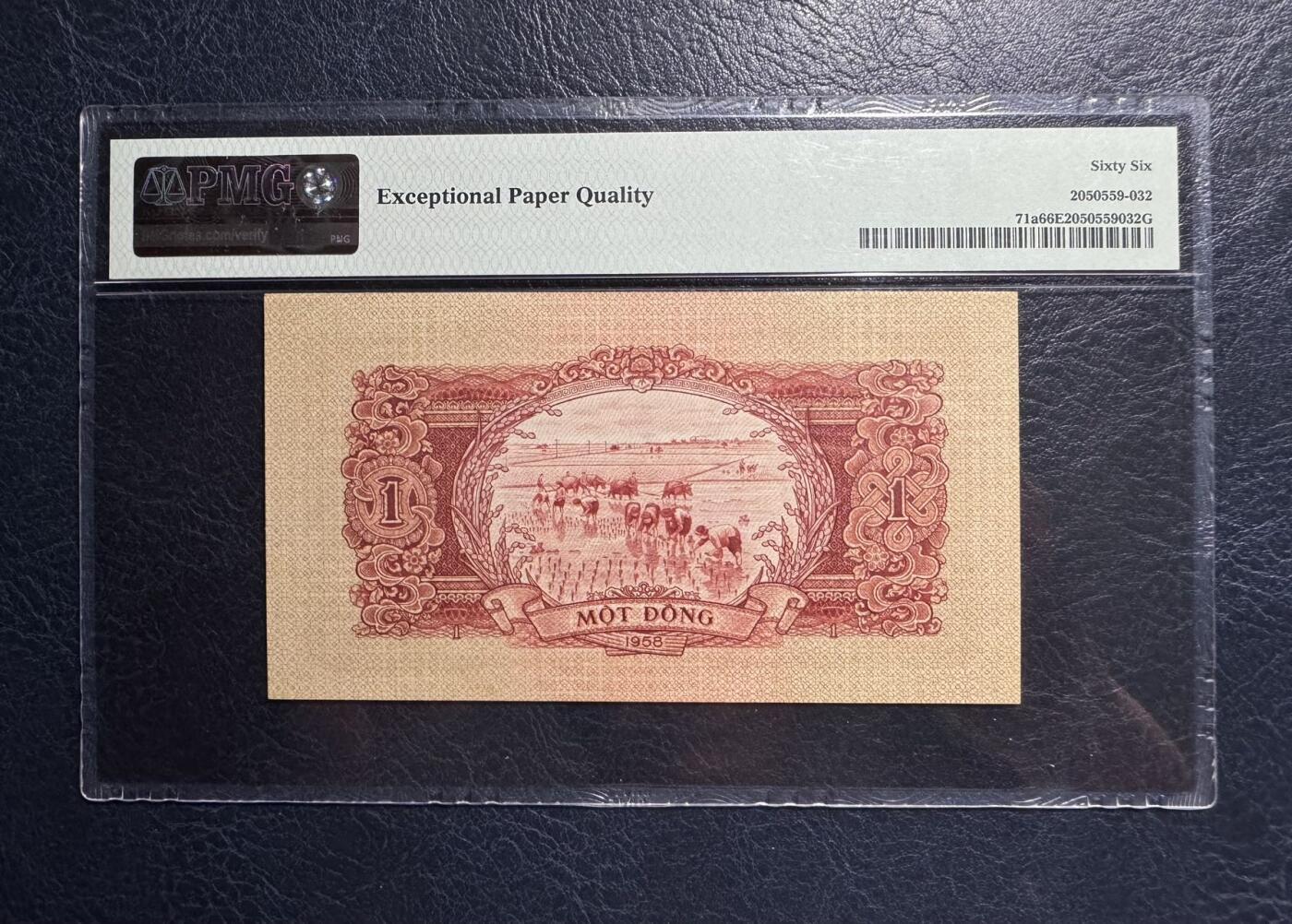收藏联盟Quantum Auction 第383期拍卖  越南1958年1盾 PMG66 中国代印