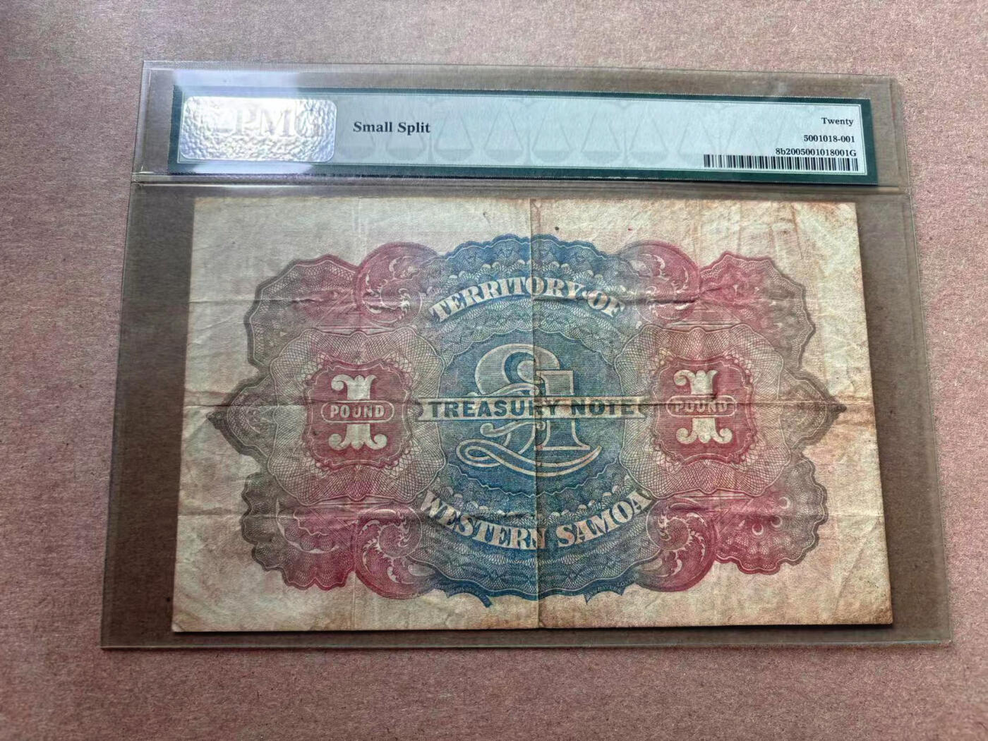 【Blue Auction】✨世界纸币精拍第560期【精】 西萨摩亚 早期 1942年1镑 BWC出品 PMG20 实钞少见 品相如图
