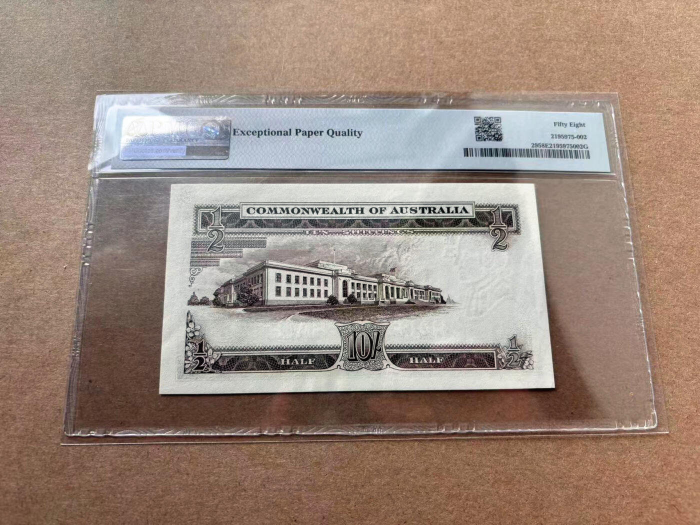 【Blue Auction】✨世界纸币精拍第560期【精】 澳大利亚 1954-60年10先令 PMG58EPQ 