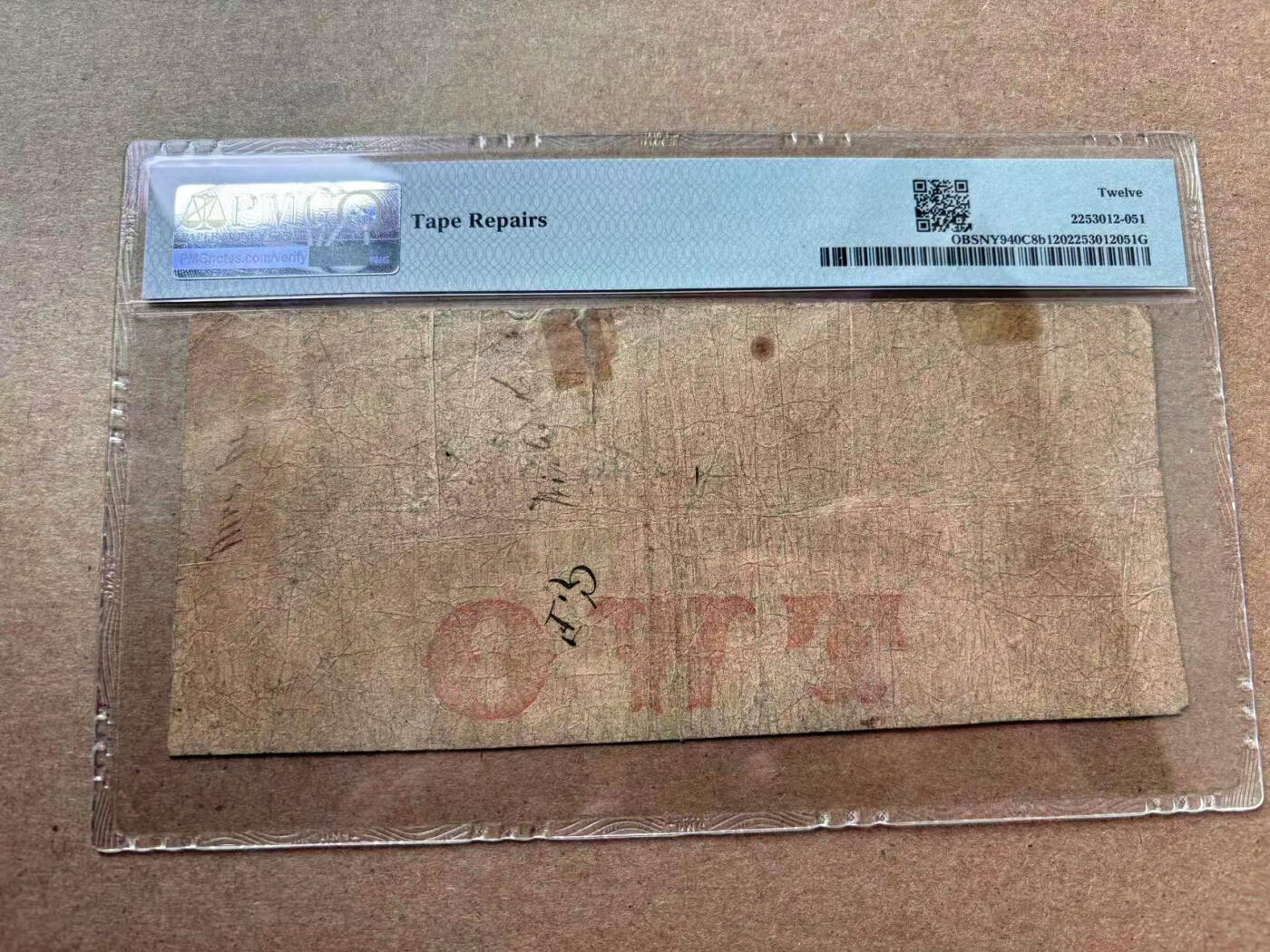 【Blue Auction】✨世界纸币精拍第560期【精】 【手签实钞 1863小号】美国 纽约州 1860年代2美金 PMG12少见品种 