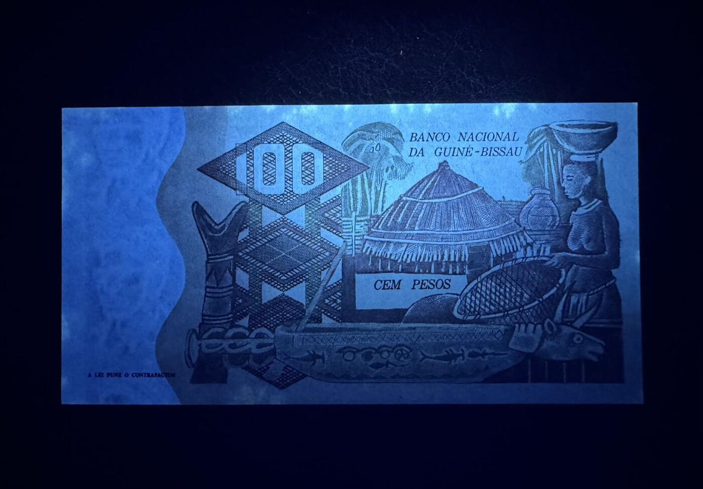 收藏联盟Quantum Auction 第383期拍卖  几内亚比绍1975年100比索 品相UNC- 