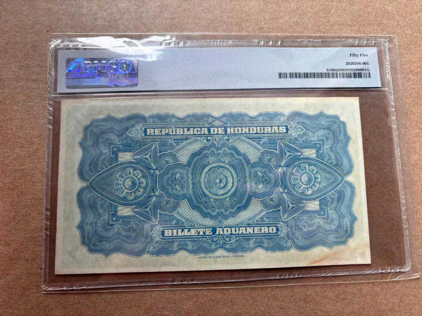 【Blue Auction】✨世界纸币精拍第560期【精】 洪都拉斯 1937年1伦皮拉 PMG55 