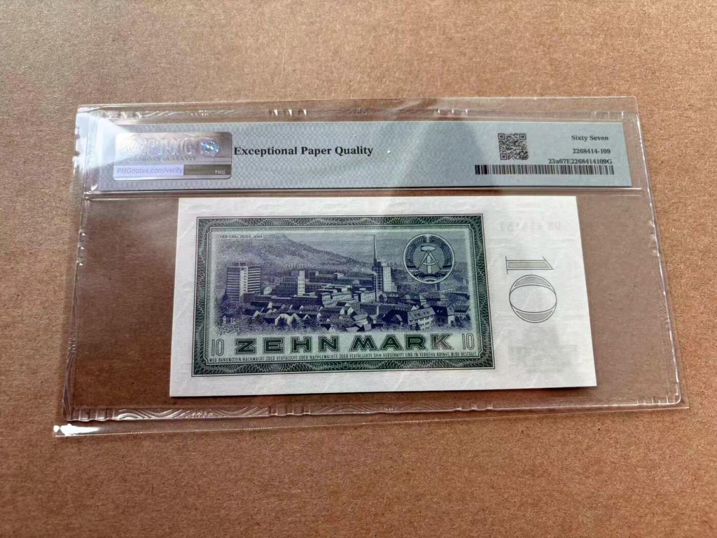 【Blue Auction】✨世界纸币精拍第560期【精】 德国 1964年10马克PMG67EPQ 高分