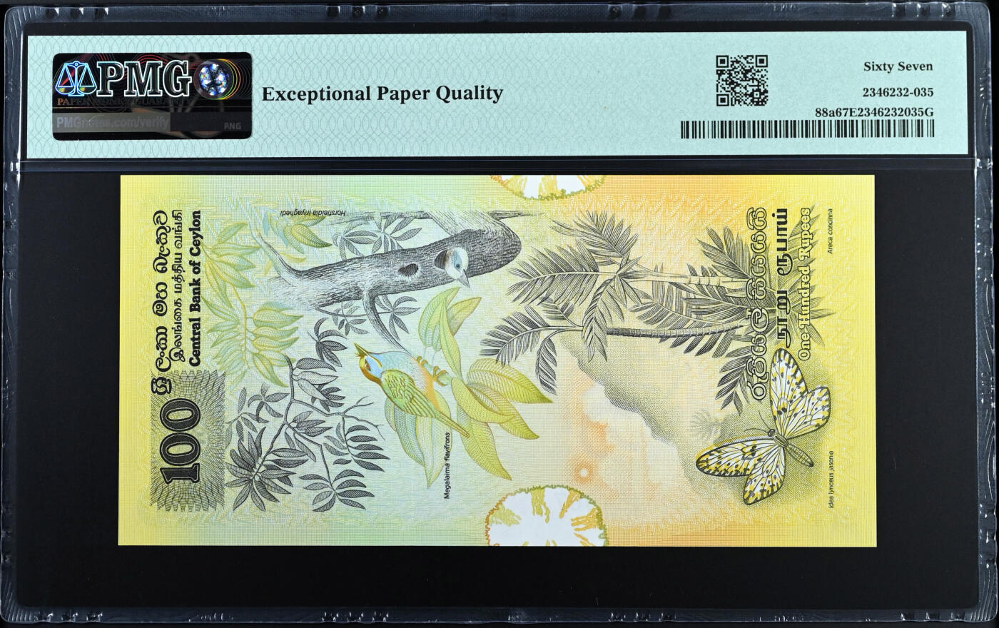 【Blue Auction】✨世界纸币精拍第560期【精】 斯里兰卡 1979年100卢比 大金鸟 PMG67EPQ 高分