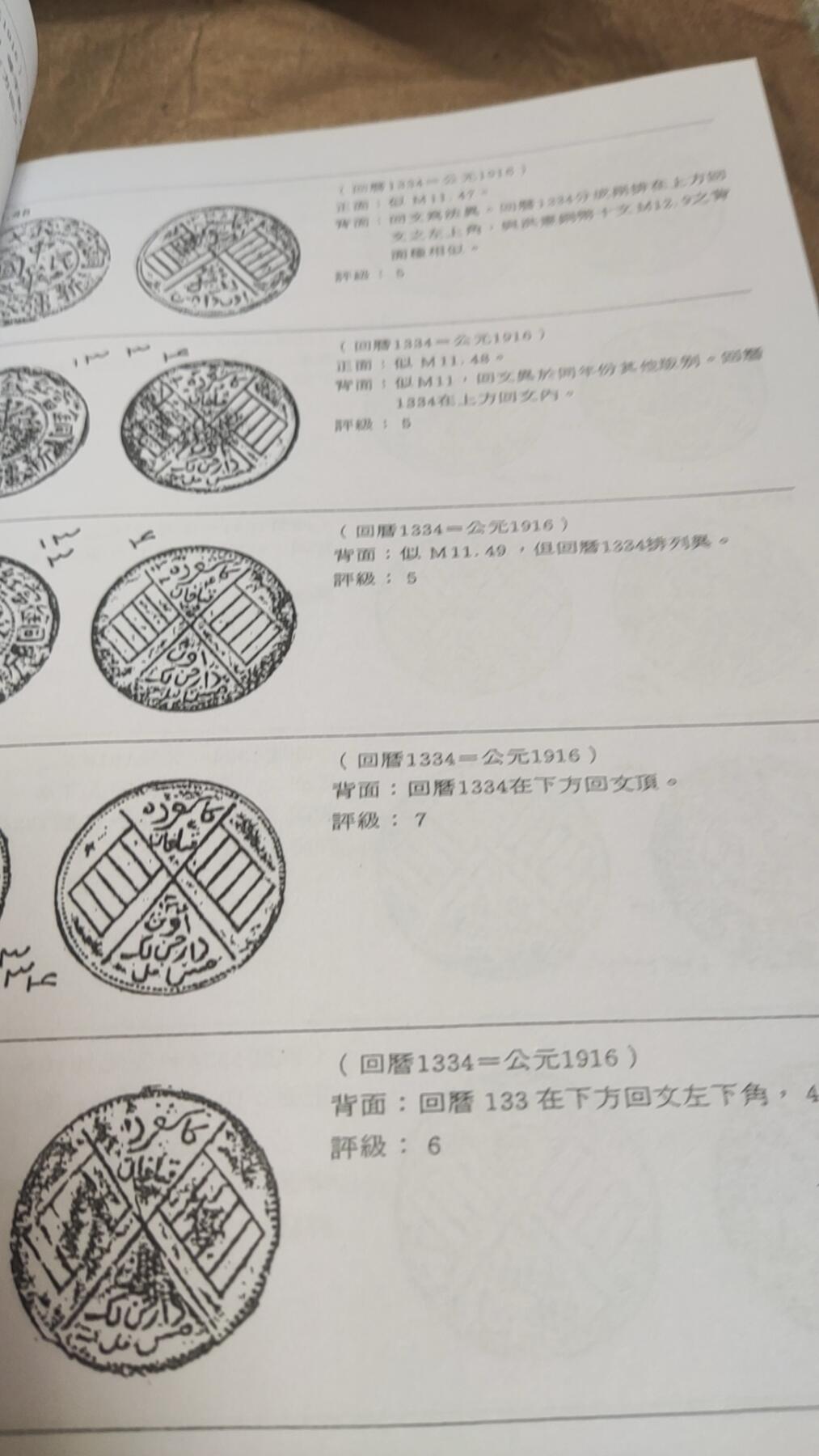 新疆铜元谱资料（9品左右）