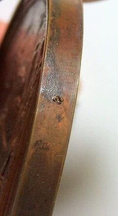 法国17XX年路易十六 巴黎中央运河高浮雕精制超大铜章 75MM 118克