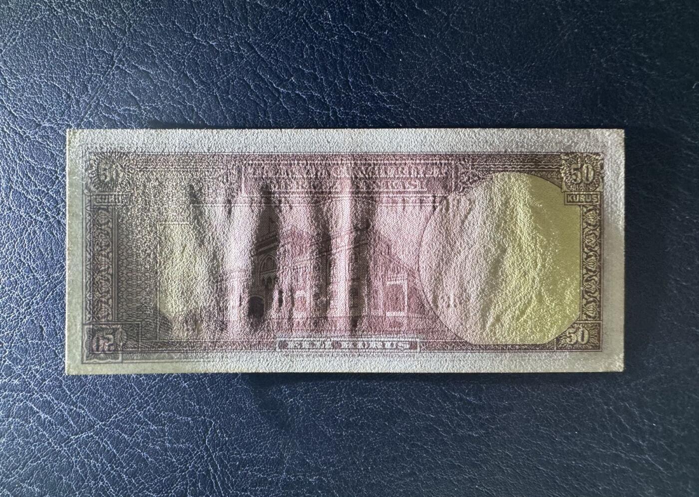 收藏联盟Quantum Auction 第383期拍卖  土耳其1930年50库鲁 品相UNC-   BWC作品
