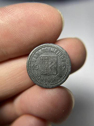 每日一拍，2024年集古藏今外币拍卖第十六期-第4场—（总第154拍），可以寄存60天，满160元包邮。 - 1917年德紧5芬尼