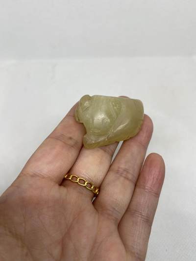 老玉金蟾，尺寸4厘米，品相如图，150包快递 - 老玉金蟾，尺寸4厘米，品相如图，150包快递