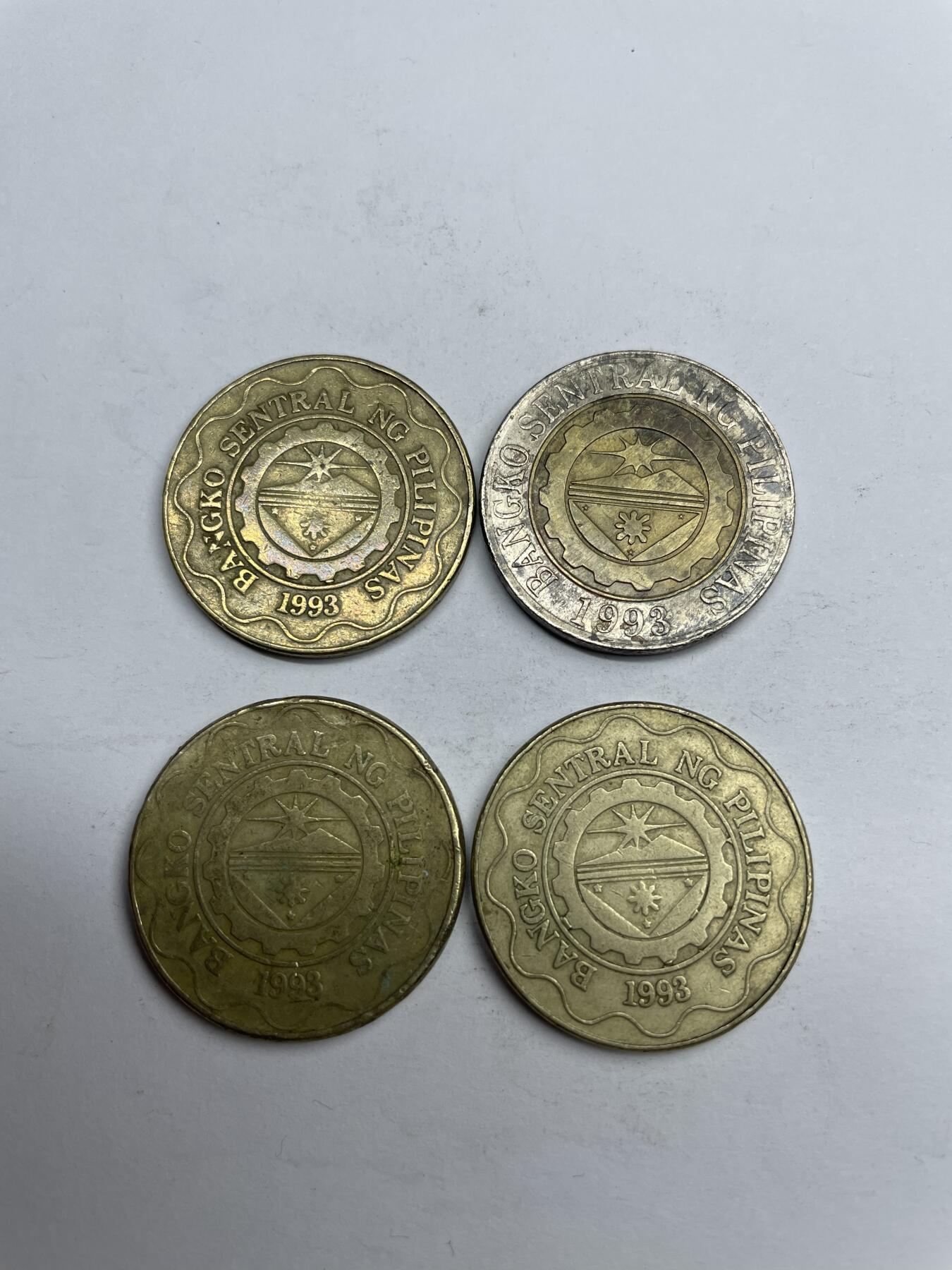每日一拍，2024年集古藏今外币拍卖第十六期-第5场—（总第155拍），可以寄存60天，满160元包邮。 菲律宾四枚