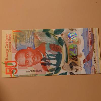 【世界钱币】精选微拍第141期暨2024年第53期 ～最新币展卖剩品类选购 【一口价已售出】2024年东加勒比58元 纪念钞全新绝品无47尾号029