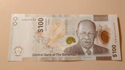 【世界钱币】精选微拍第141期暨2024年第53期 ～最新币展卖剩品类选购 2021年巴哈马100元 全新绝品无47尾号889