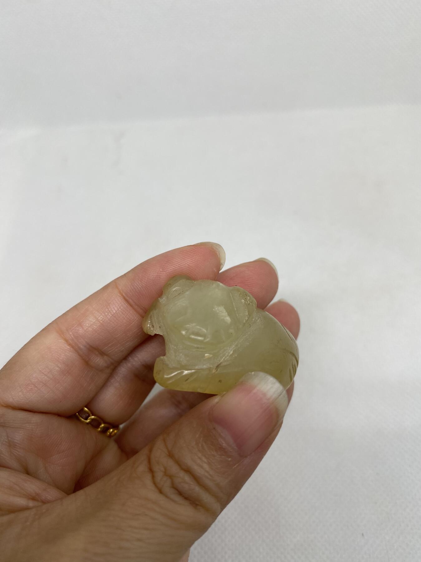 老玉金蟾，尺寸4厘米，品相如图，150包快递