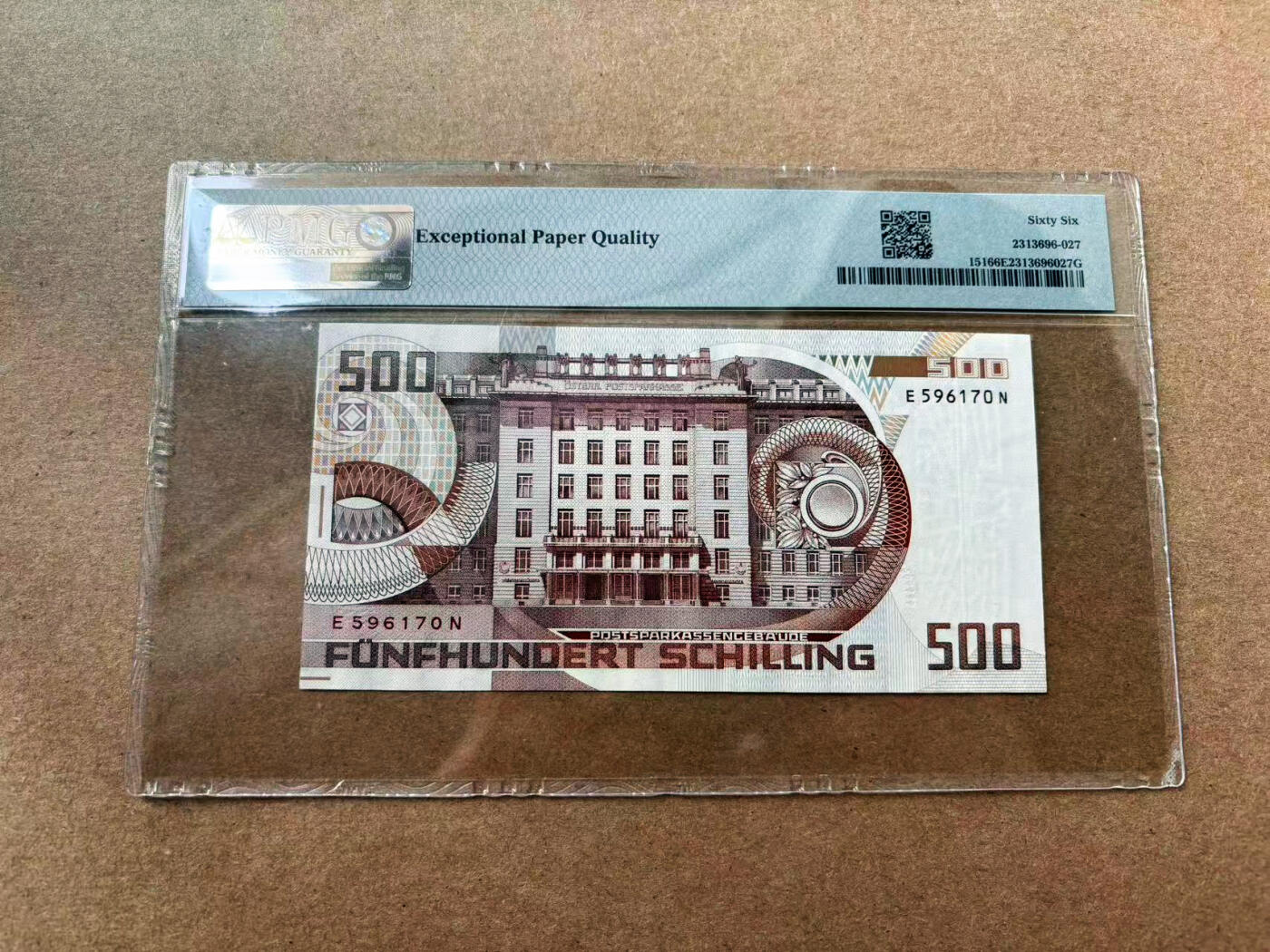【Blue Auction】✨世界纸币精拍第561期【精】 奥地利 1985年500先令 PMG66EPQ 